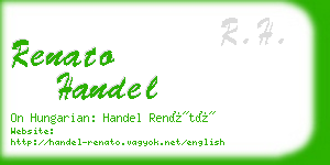 renato handel business card